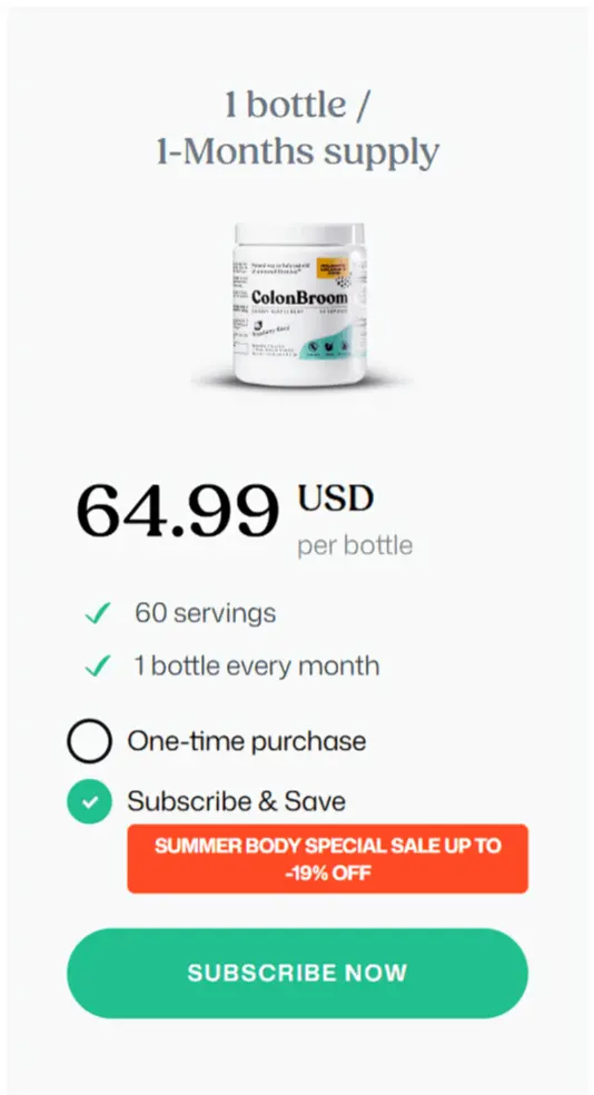 colon broom offer price